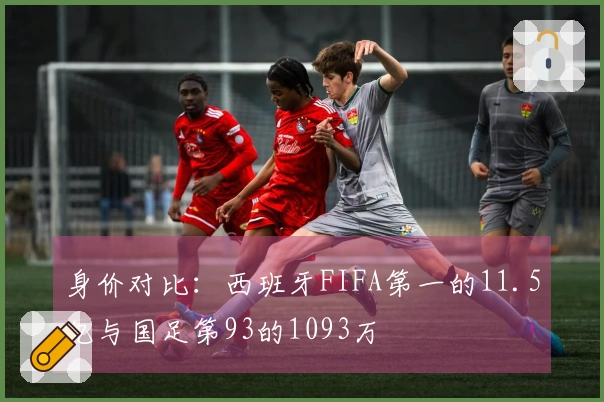 身价对比：西班牙FIFA第一的11.5亿与国足第93的1093万